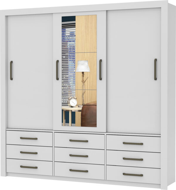 GUARDA ROUPA ANJOS 3PTS C/ESP GOLD