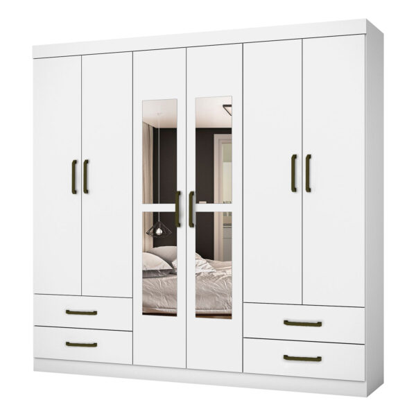 GUARDA ROUPA HERCULES 6PTS C/ESP GOLD