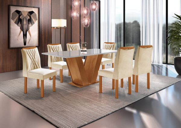 Mesa de jantar Classic 1,20 M com cadeira Lisboa